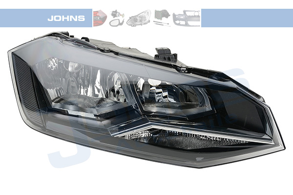 JOHNS Forlygte 952810 H7/H7 højre for VW