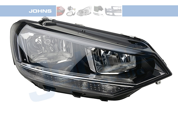 JOHNS Forlygte 955710 H7/H7 højre for VW