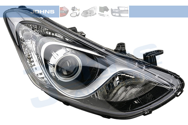 JOHNS Forlygte 3935105 H7/H7 højre for HYUNDAI