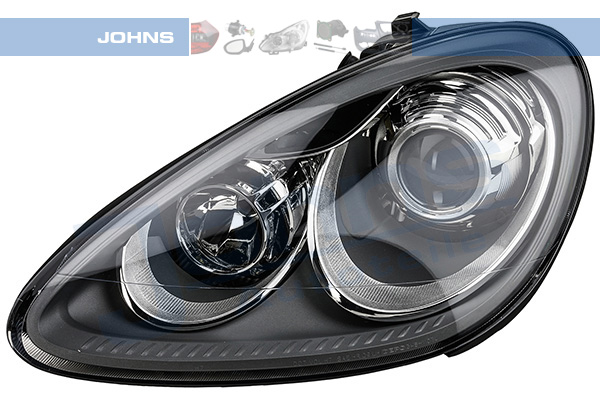 JOHNS Forlygte 599009 H7/H7 venstre for PORSCHE