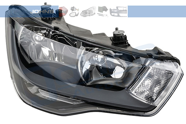 JOHNS Forlygte 134610 H7/H1 højre for AUDI