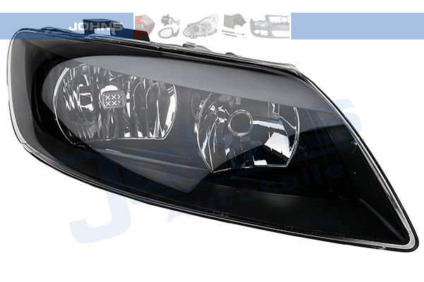 JOHNS Forlygte 136810 H7/H7 højre for AUDI