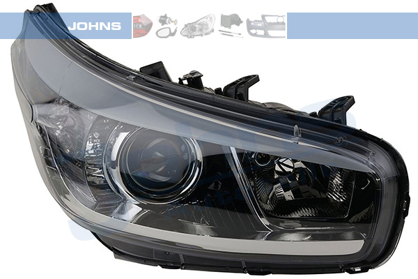 JOHNS Forlygte 412210 H7/H7 højre for KIA