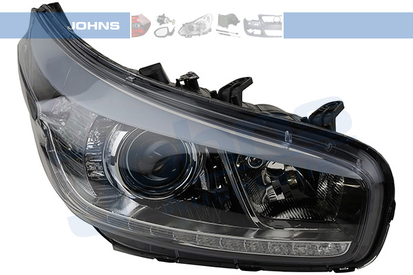 JOHNS Forlygte 4122102 H7/H7/H7 højre for KIA