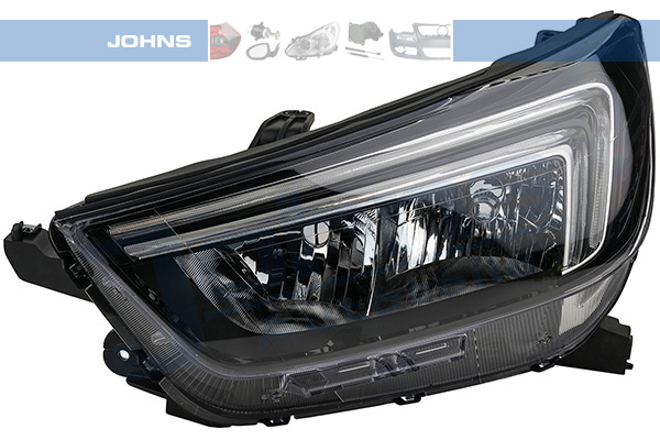 JOHNS Forlygte 5521095 H7/HB3 venstre for OPEL