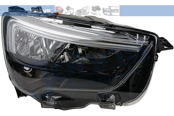 JOHNS Forlygte 554710 H7/H1 højre for OPEL