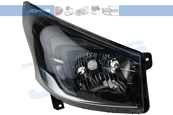 JOHNS Forlygte 5582101 H4 højre for OPEL