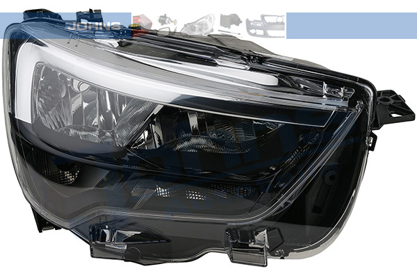 JOHNS Forlygte 5547102 H7/H1 højre for OPEL