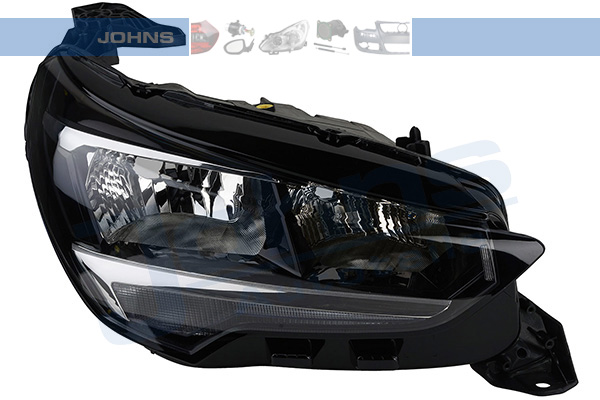 JOHNS Forlygte 555910 H15 højre for OPEL