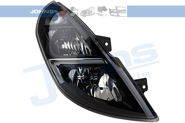 JOHNS Forlygte 5592105 H7/H1 højre for OPEL