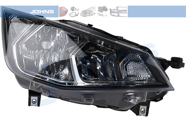 JOHNS Forlygte 671710 H7/H7 højre for SEAT