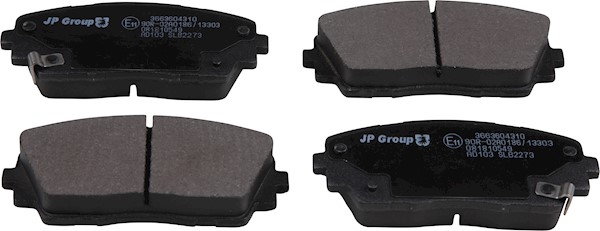 JP GROUP Bremseklodser 3663604310 foraksel for KIA