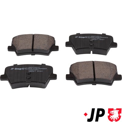 JP GROUP Bremseklodser 4963700510 bagaksel for VOLVO ROVER LYNK & CO