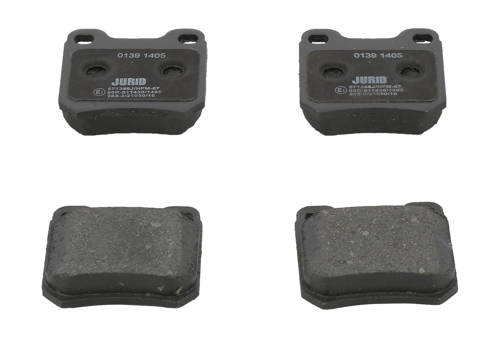JURID Bremseklodser 571389j for OPEL GENERAL MOTORS SAAB VAUXHALL