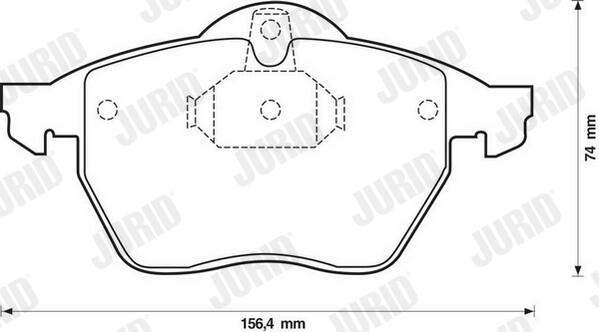 JURID Bremseklodser 571920j for OPEL SAAB CHEVROLET VAUXHALL
