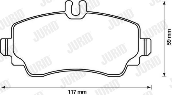 JURID Bremseklodser 571945j for MERCEDES-BENZ