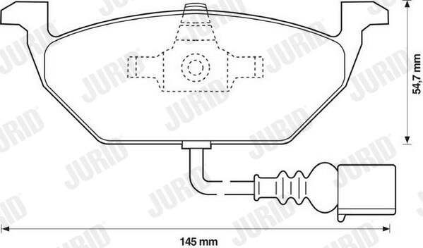 JURID Bremseklodser 571971j for VAG VW SEAT SKODA