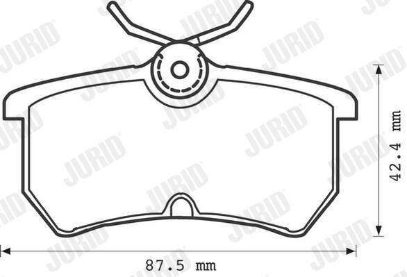 JURID Bremseklodser 571998j for FORD