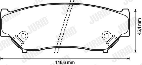 JURID Bremseklodser 572247j for SUZUKI