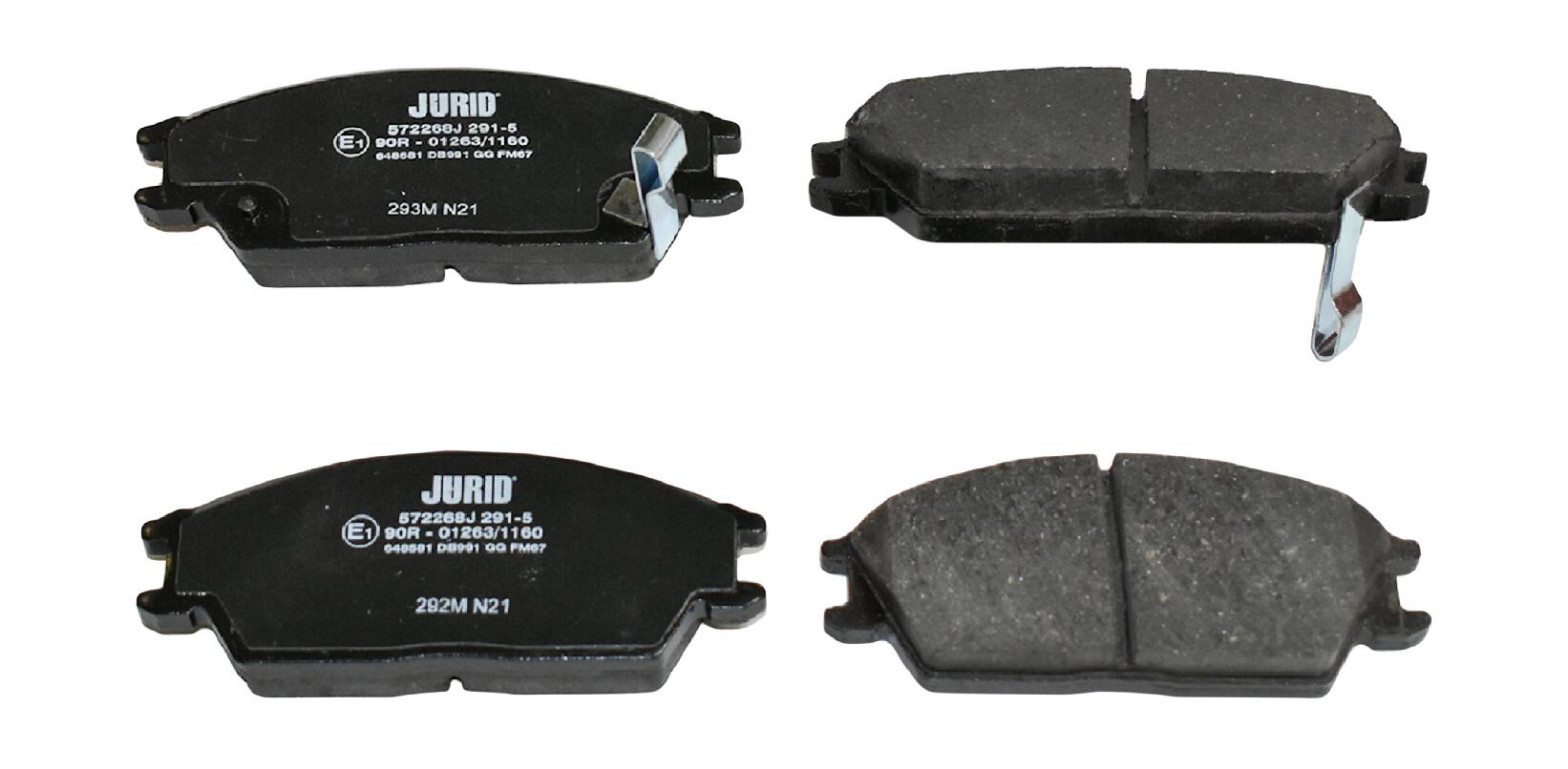 JURID Bremseklodser 572268j for HYUNDAI