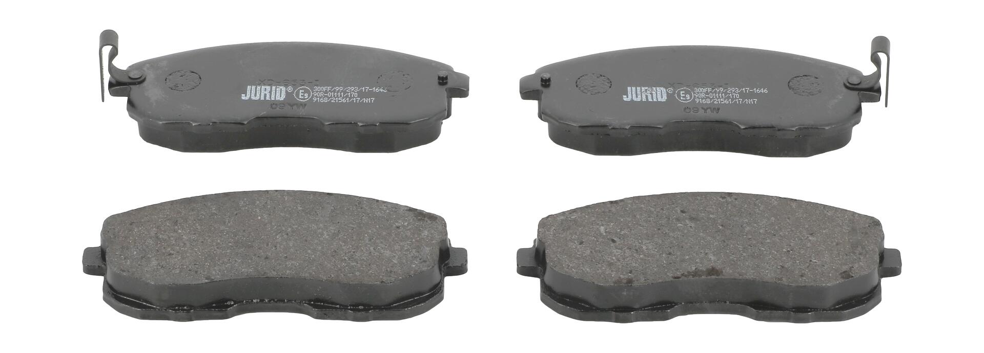 JURID Bremseklodser 572346j for NISSAN INFINITI