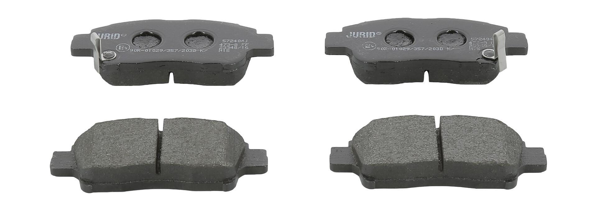 JURID Bremseklodser 572404j for TOYOTA
