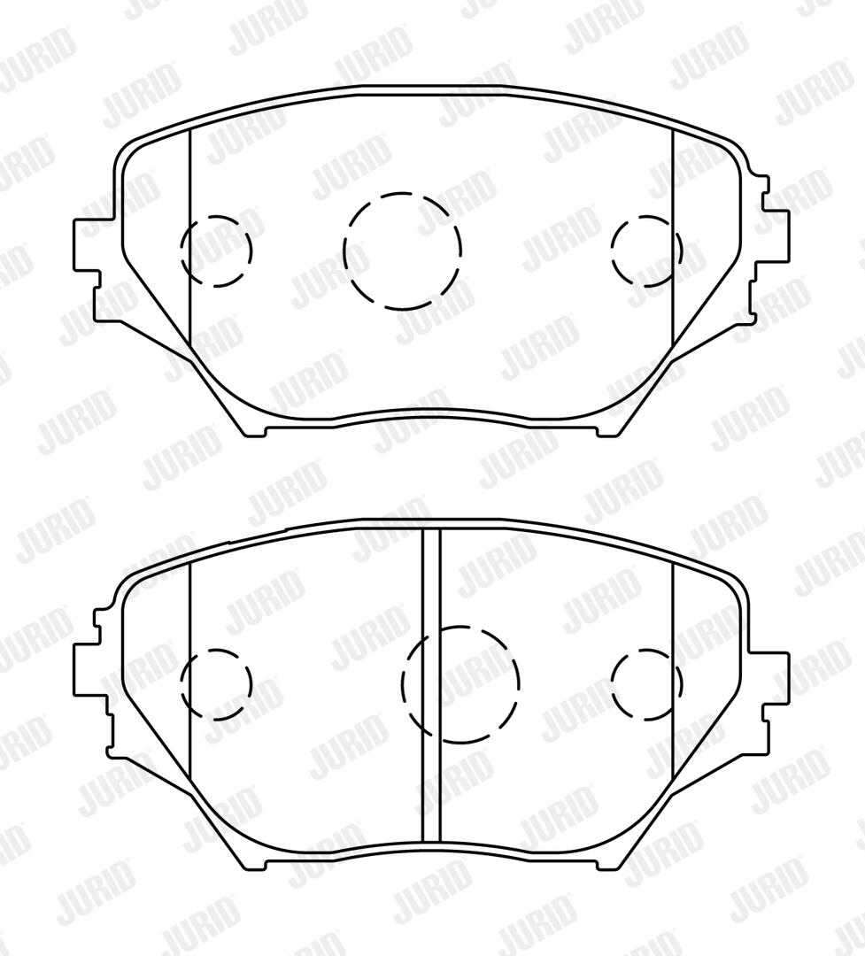 JURID Bremseklodser 572487j for TOYOTA