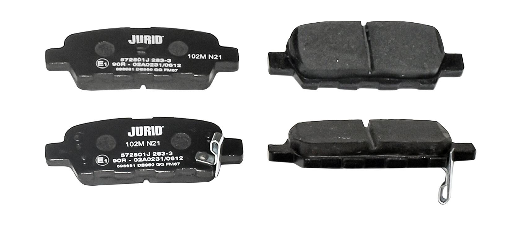 JURID Bremseklodser 572501j for SUZUKI NISSAN INFINITI