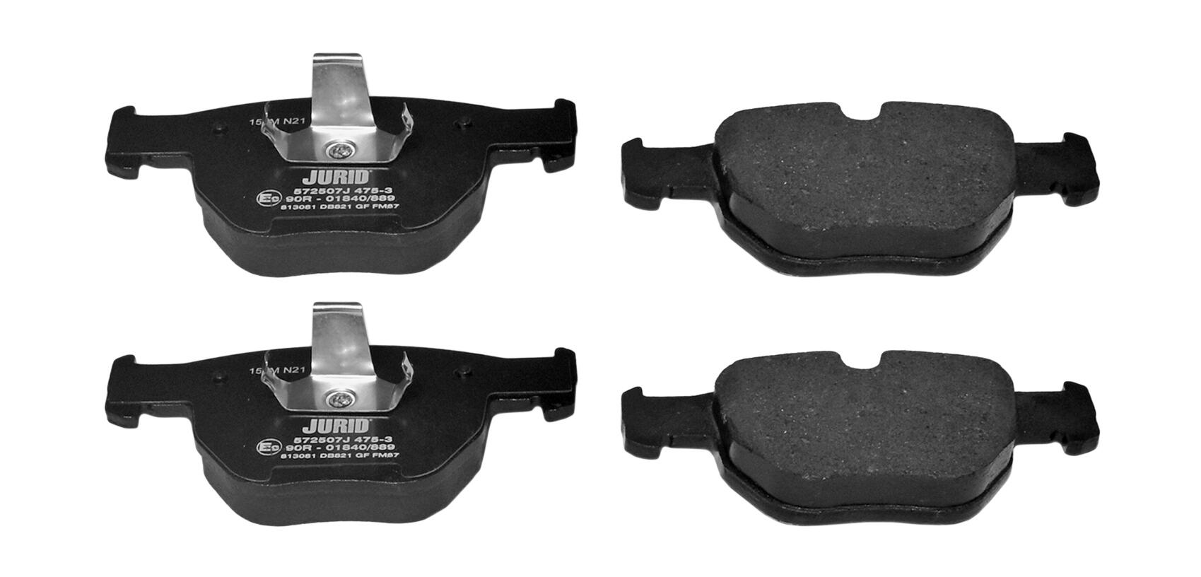 JURID Bremseklodser 572507j for LAND ROVER ROVER