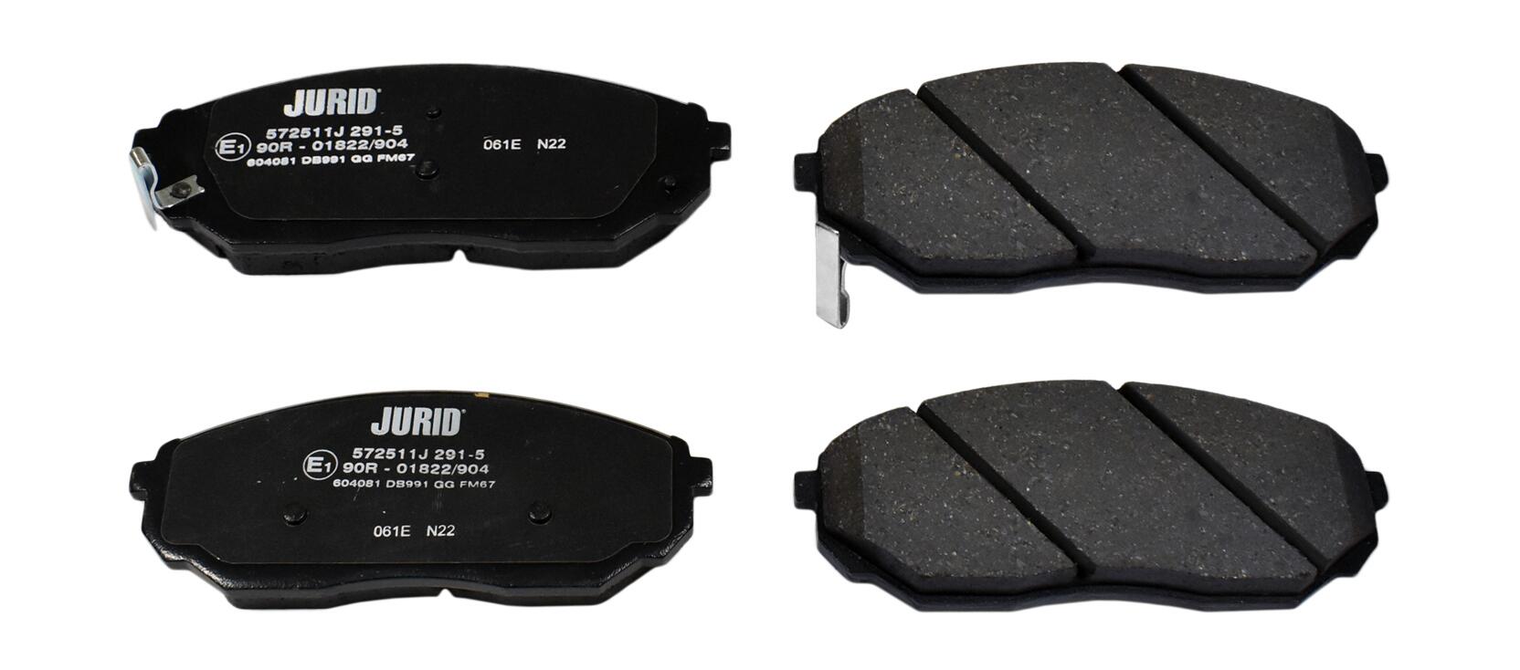 JURID Bremseklodser 572511j for KIA