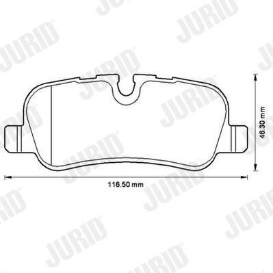 JURID Bremseklodser 572522j for LAND ROVER ROVER