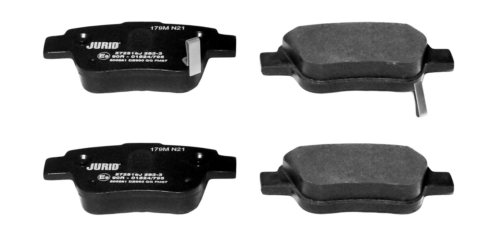 JURID Bremseklodser 572516j for TOYOTA