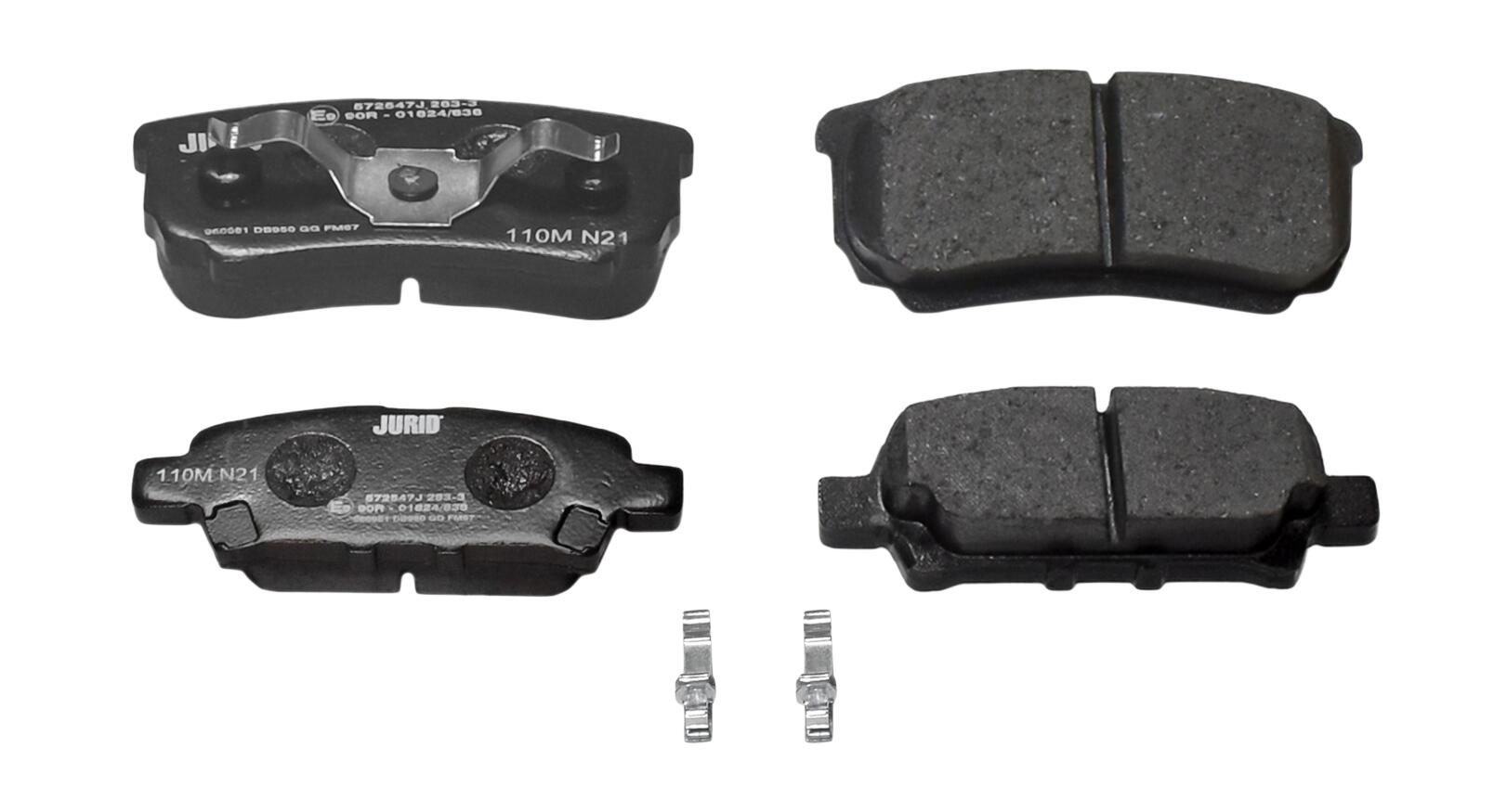 JURID Bremseklodser 572547j for JEEP MITSUBISHI CHRYSLER DODGE