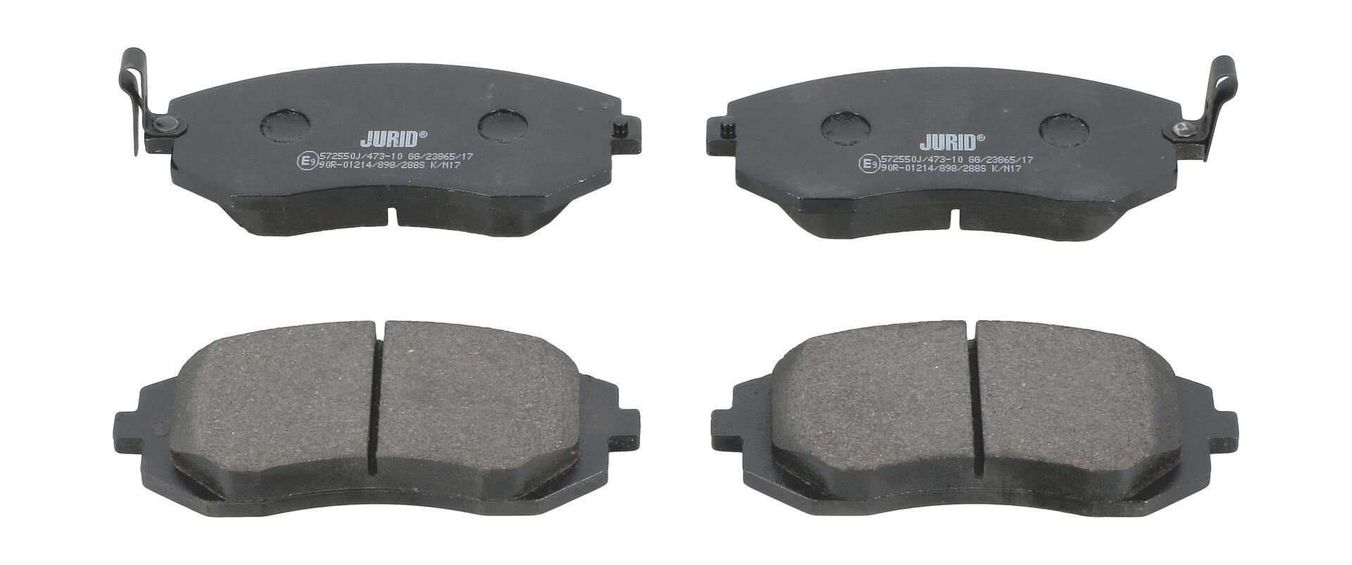 JURID Bremseklodser 572550j for TOYOTA SUBARU