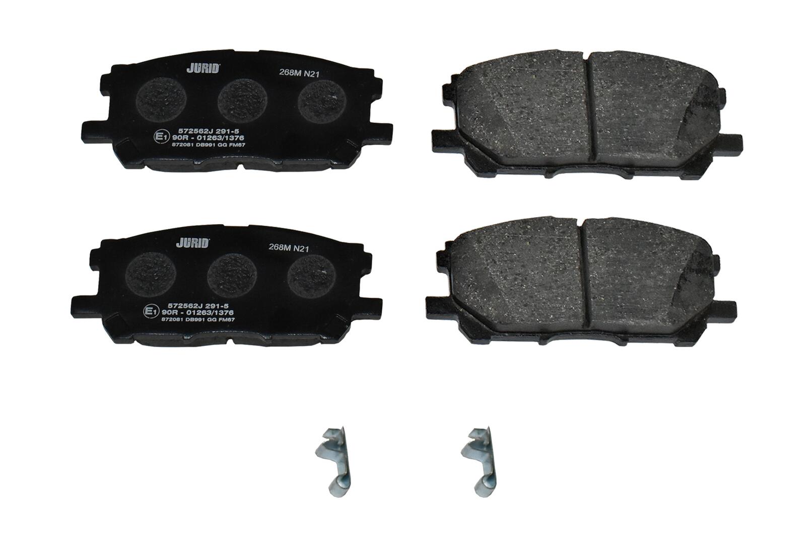 JURID Bremseklodser 572562j for TOYOTA LEXUS