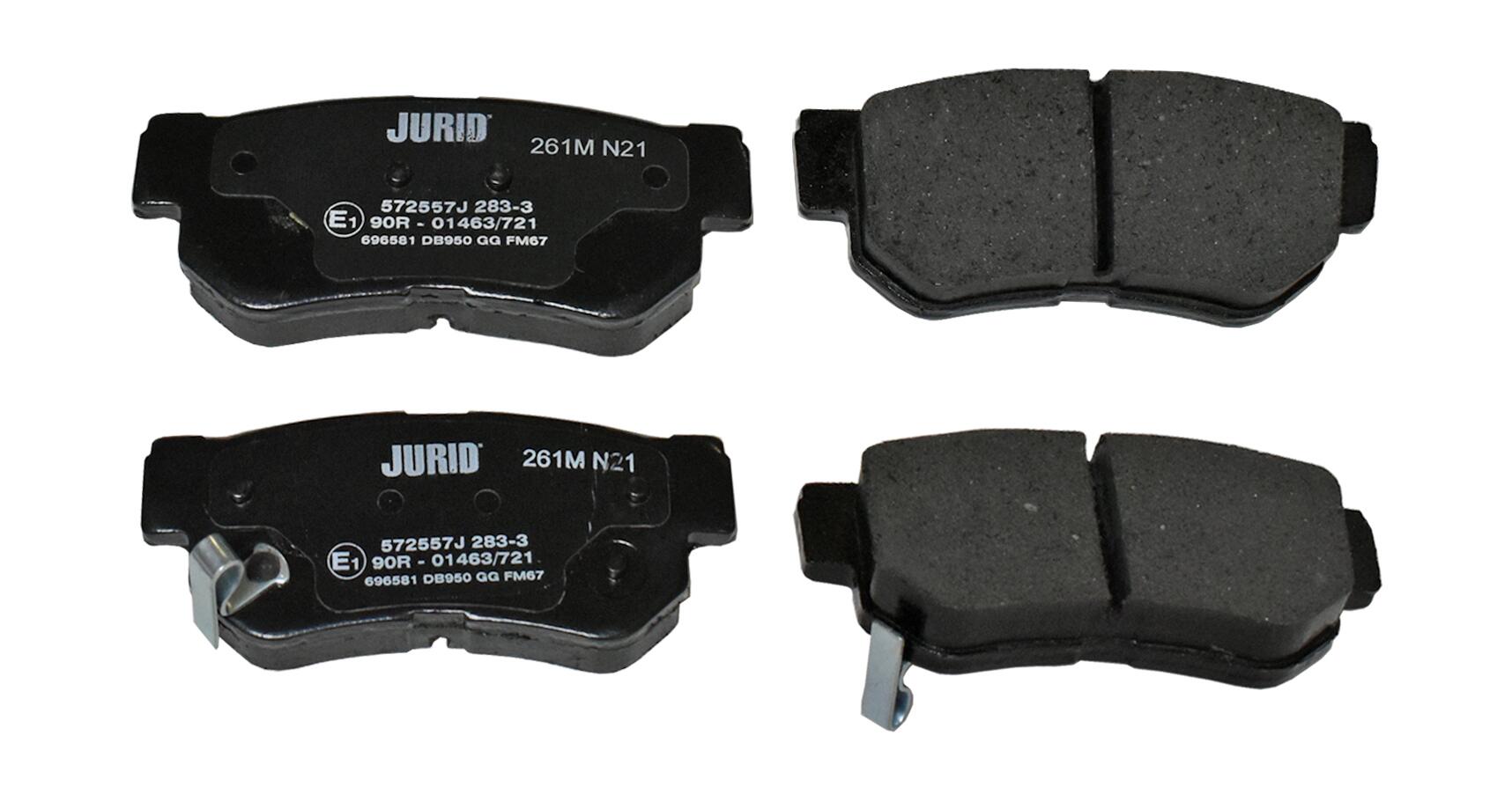 JURID Bremseklodser 572557j for HYUNDAI KIA