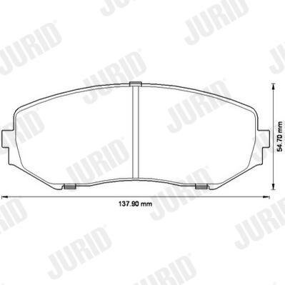 JURID Bremseklodser 572584j for SUZUKI