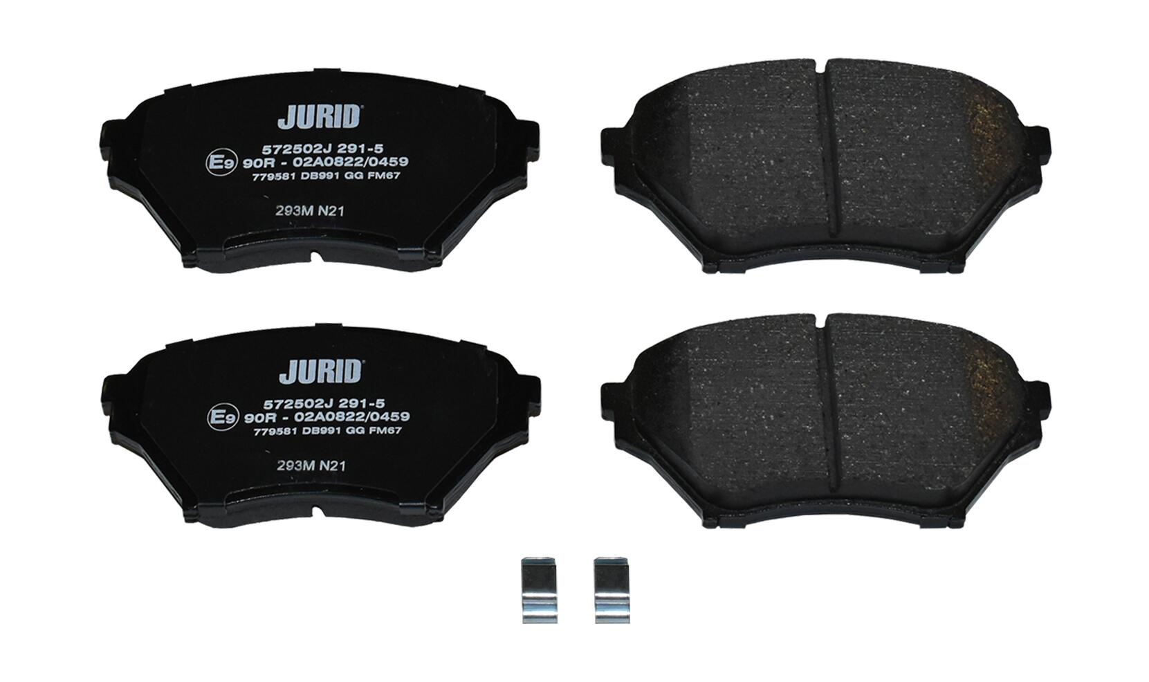 JURID Bremseklodser 572597j for LEXUS TOYOTA