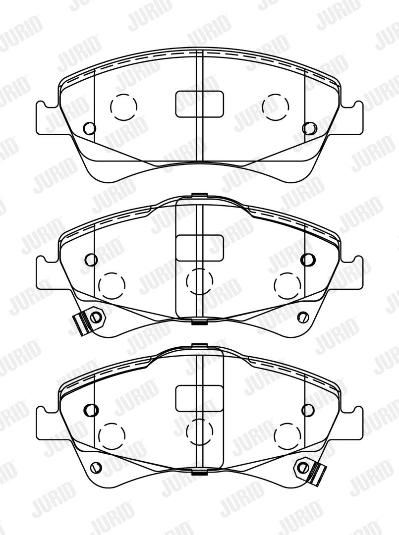 JURID Bremseklodser 572600j for TOYOTA