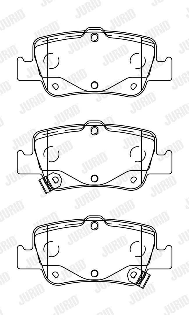JURID Bremseklodser 572601j for TOYOTA