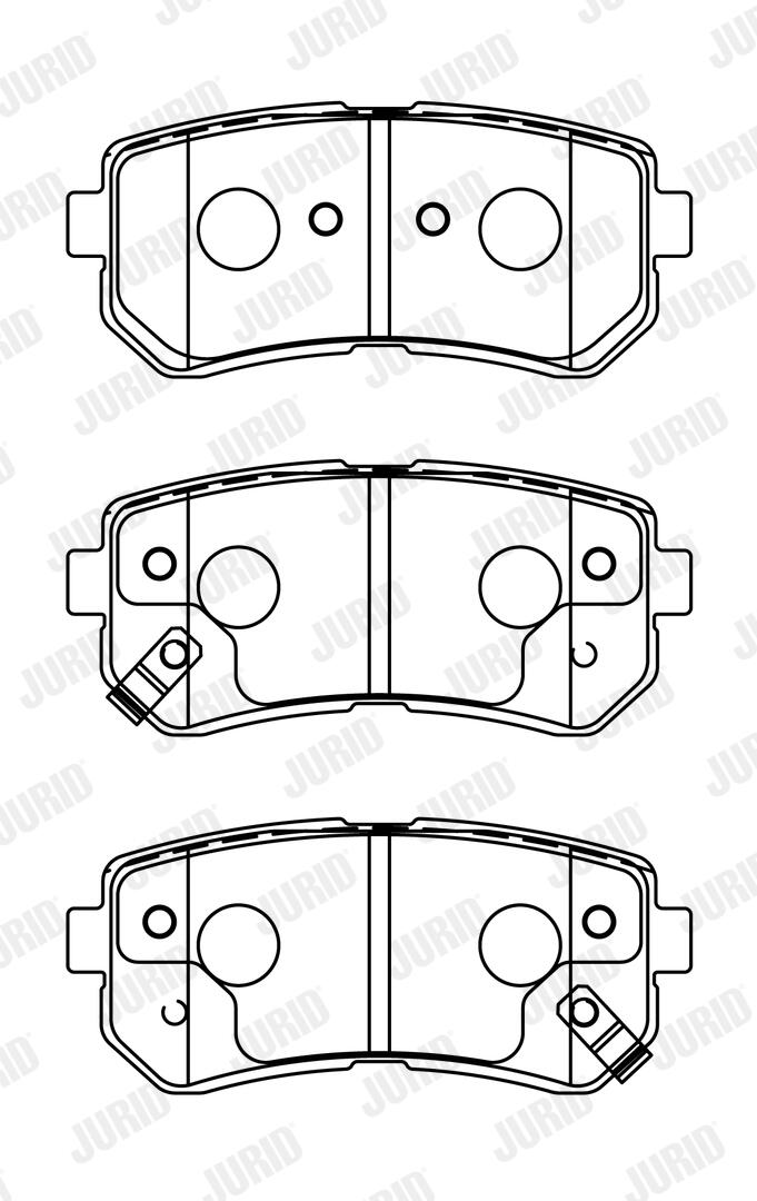 JURID Bremseklodser 572604j for HYUNDAI KIA