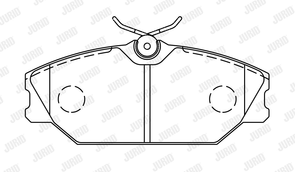 JURID Bremseklodser 573008j for RENAULT