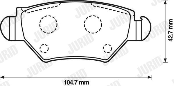 JURID Bremseklodser 573010j for OPEL CHEVROLET VAUXHALL