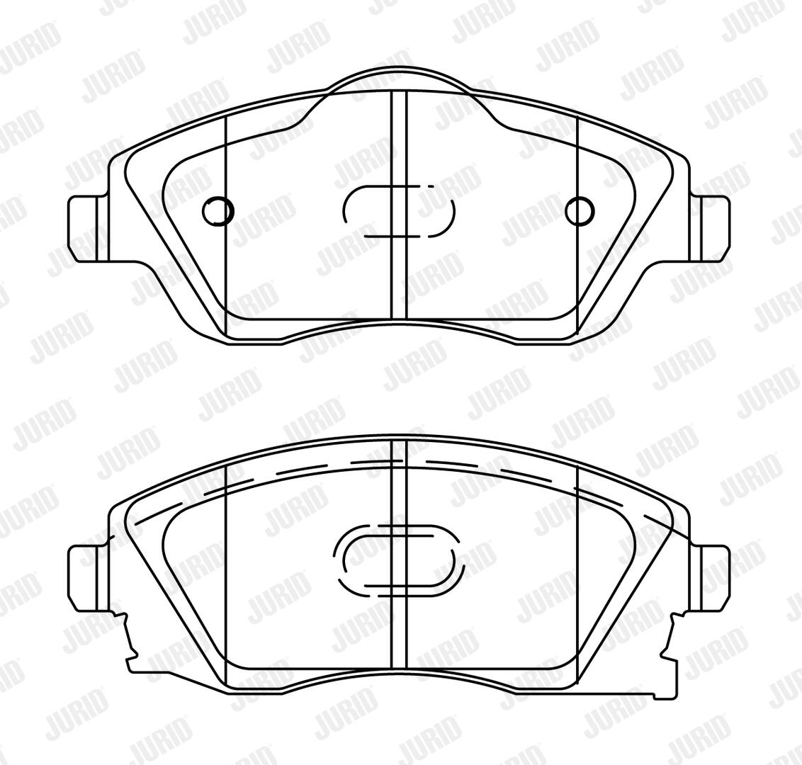 JURID Bremseklodser 573011j for OPEL VAUXHALL
