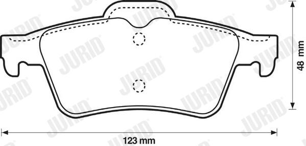 JURID Bremseklodser 573018j for FORD OPEL SAAB VAUXHALL RENAULT NISSAN MAZDA JAGUAR