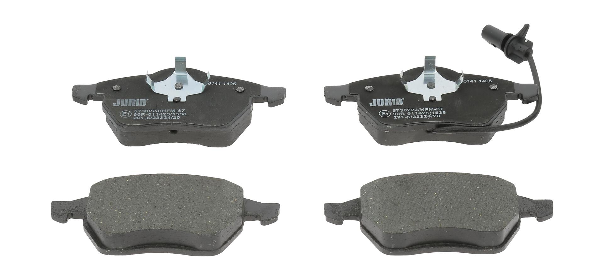 JURID Bremseklodser 573022j for FORD VW