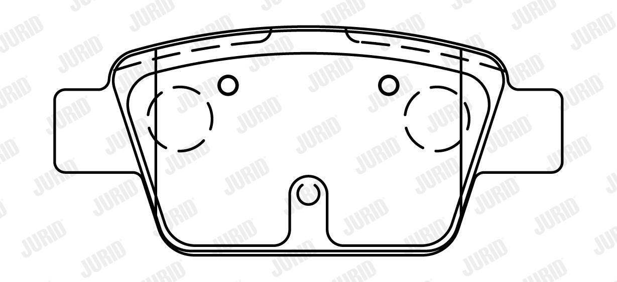 JURID Bremseklodser 573105j for FIAT ALFA ROMEO