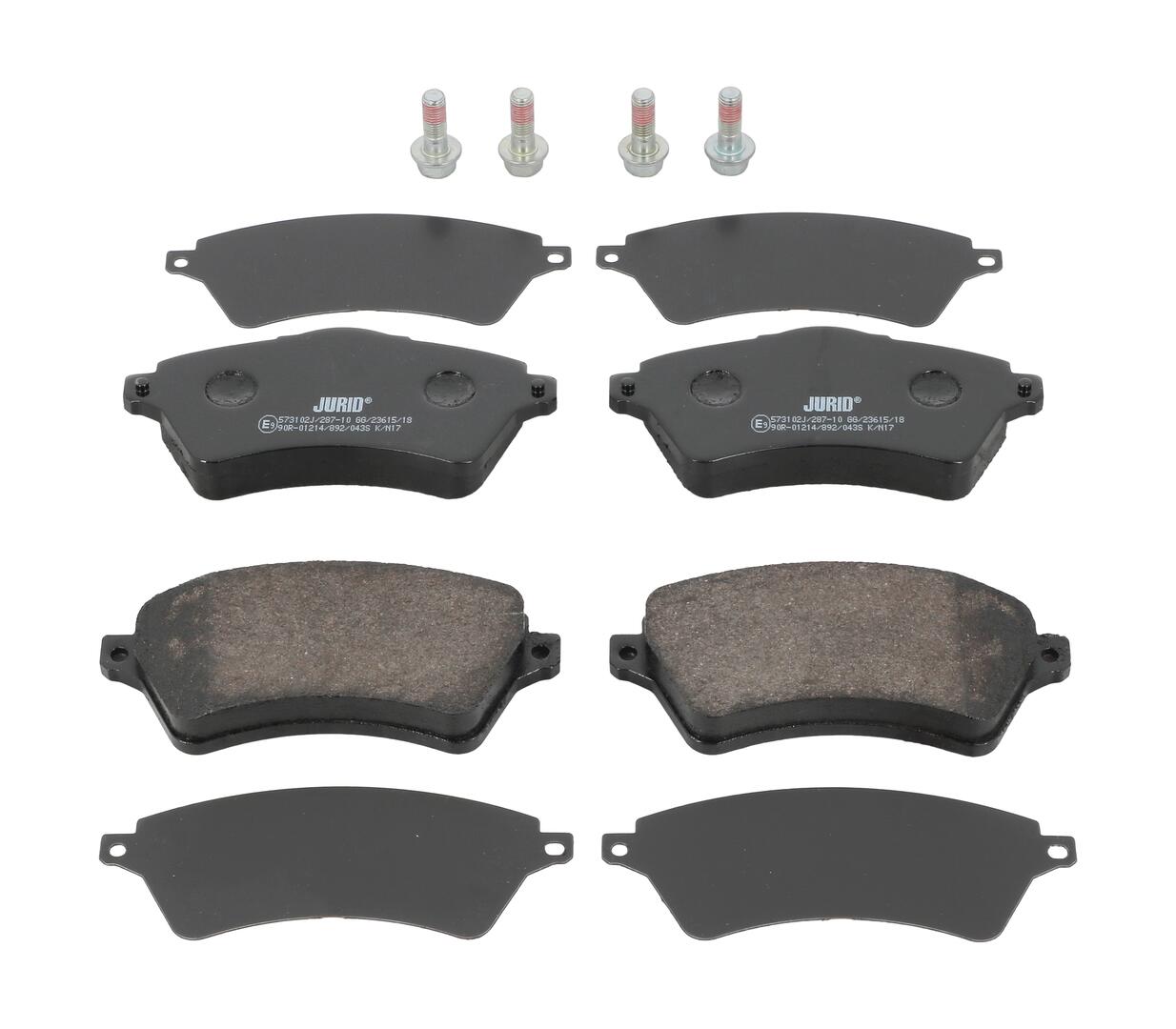 JURID Bremseklodser 573102j for LAND ROVER