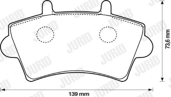 JURID Bremseklodser 573107j for OPEL VAUXHALL RENAULT NISSAN