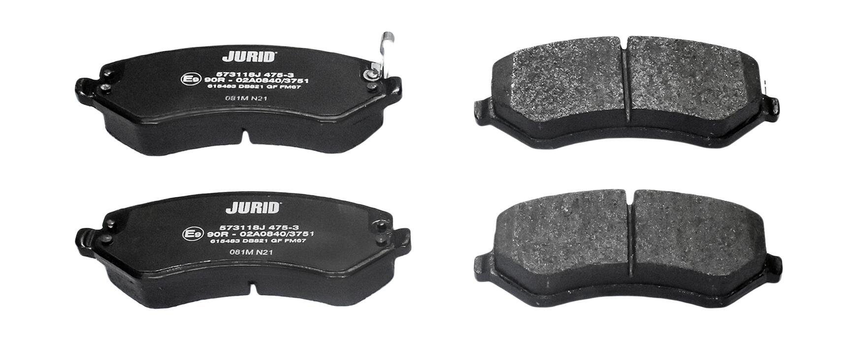 JURID Bremseklodser 573118j for CHRYSLER DODGE JEEP